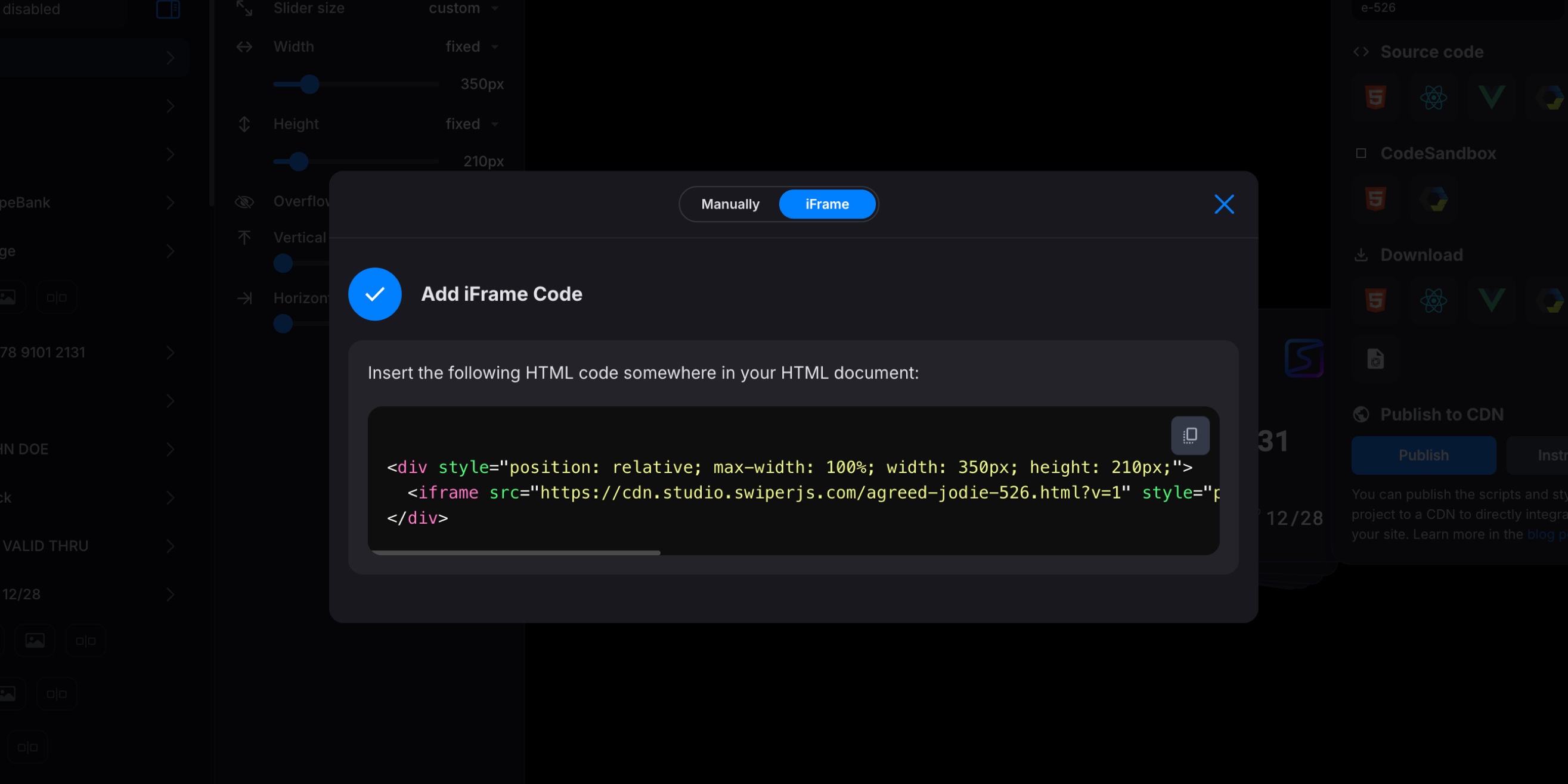 iFrame Embed