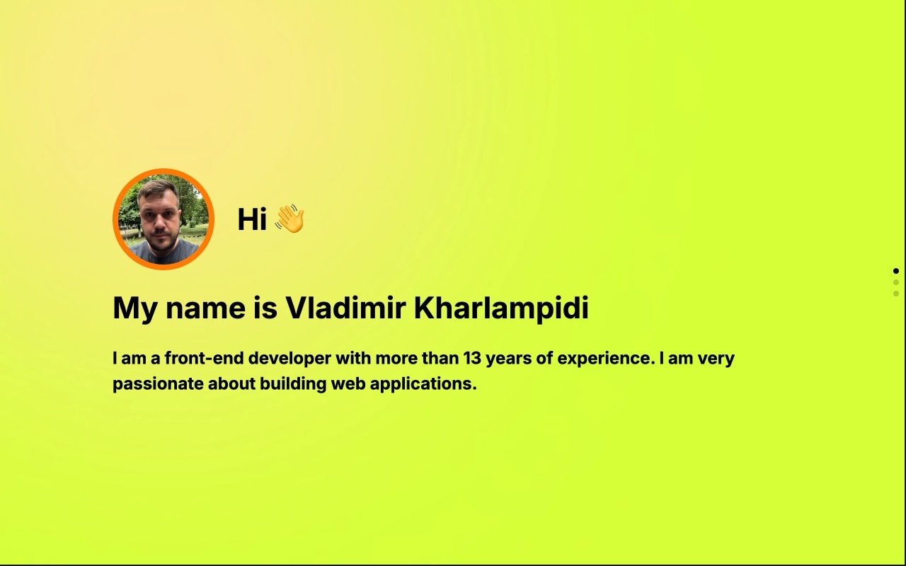 Developer Landing Page