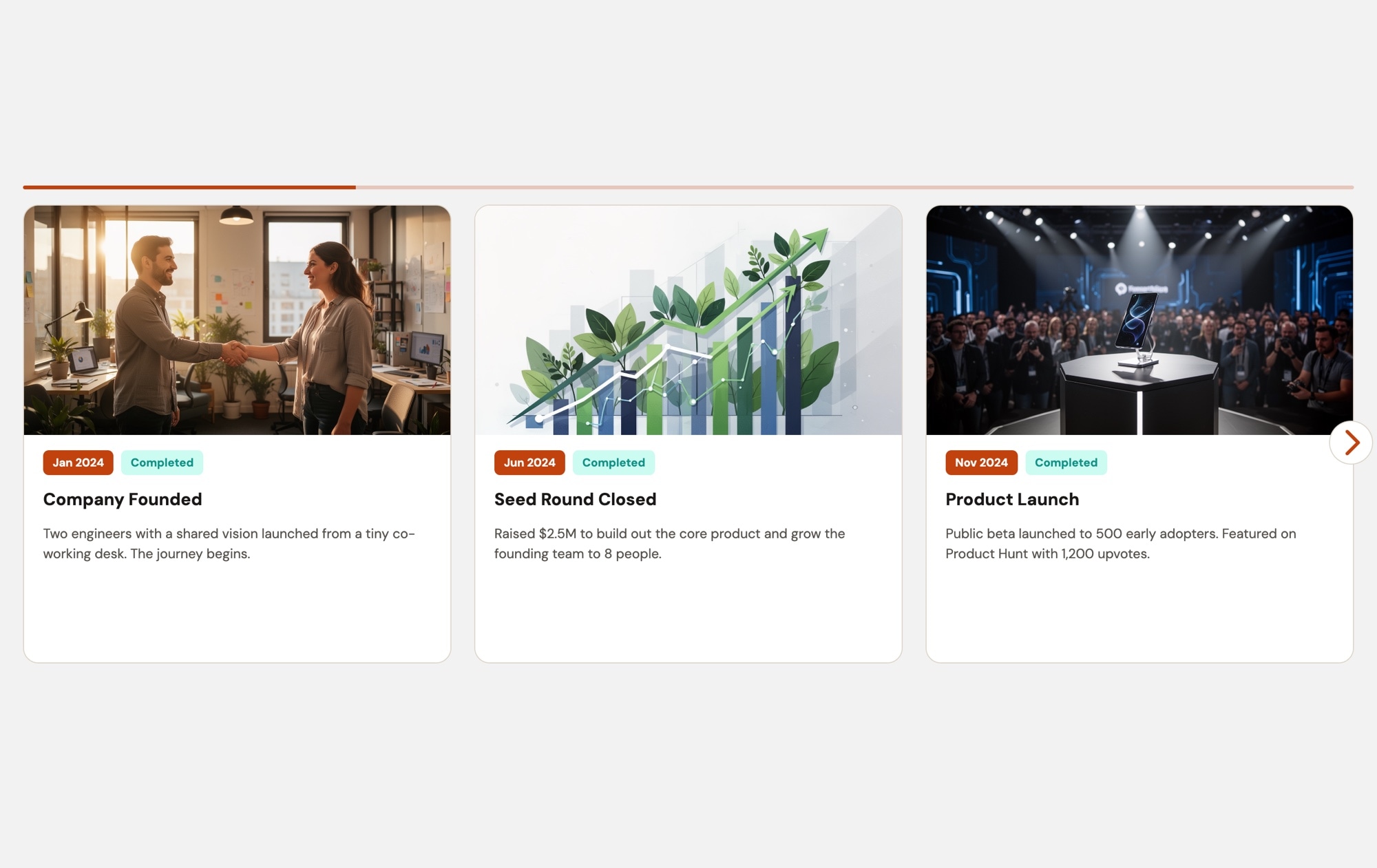 Event Timeline - Light