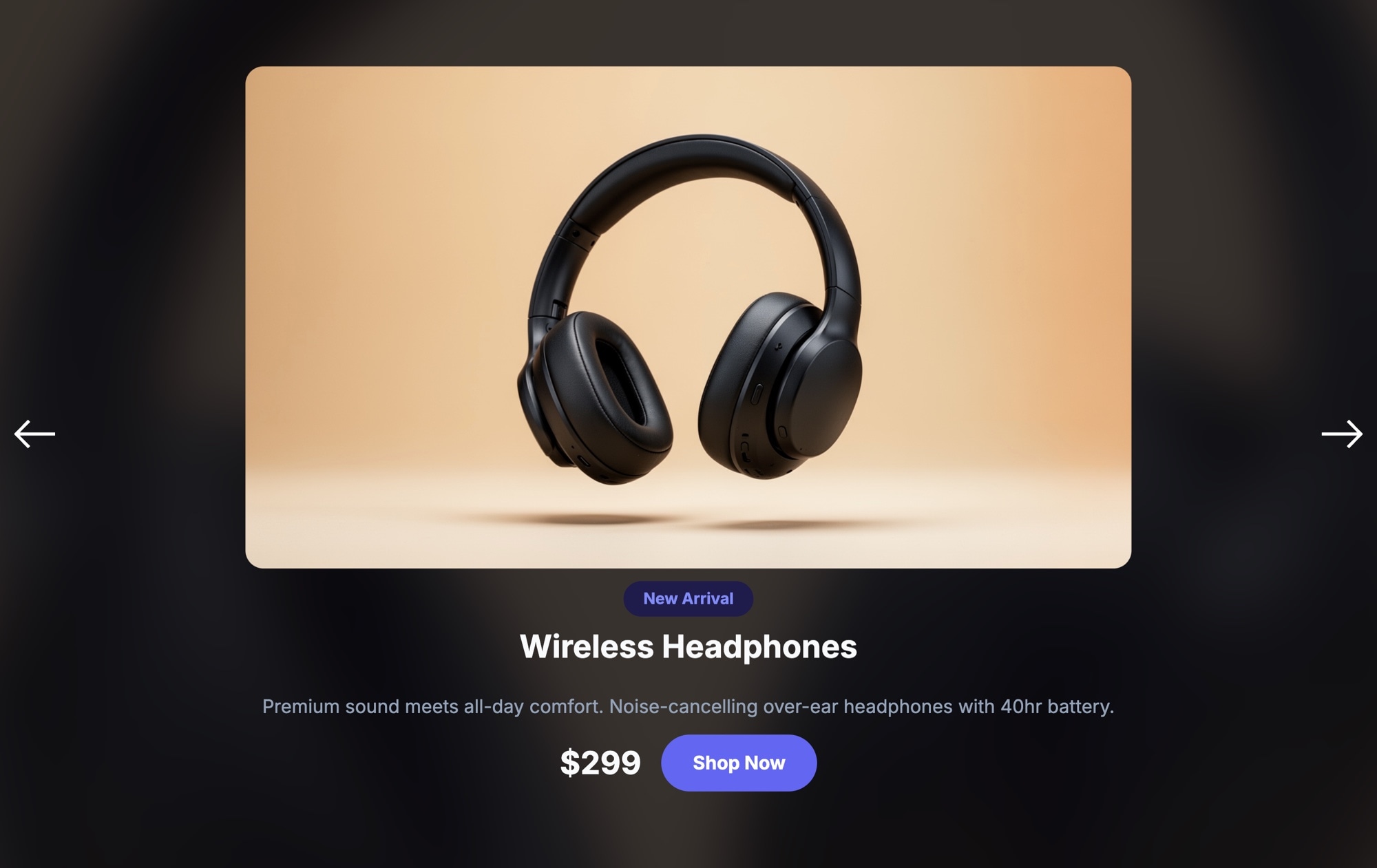 Product Showcase - Dark