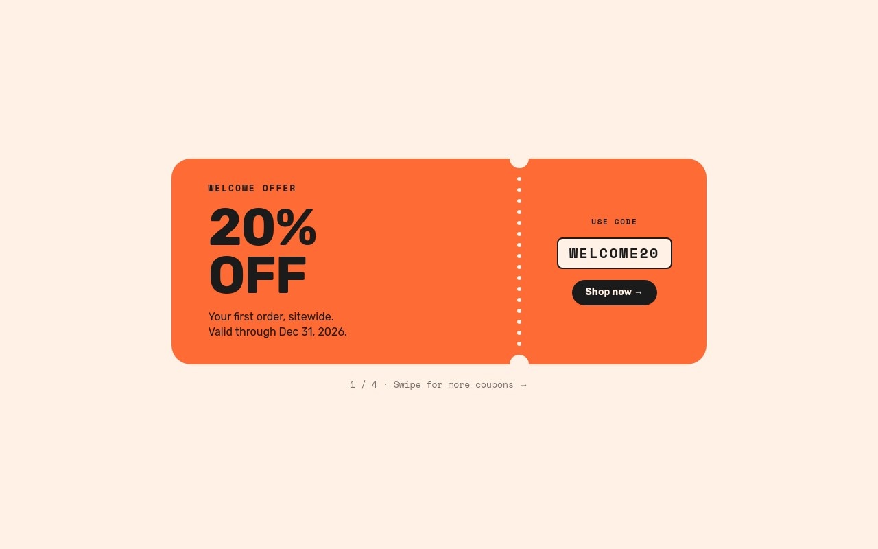 Promo Code Reveal