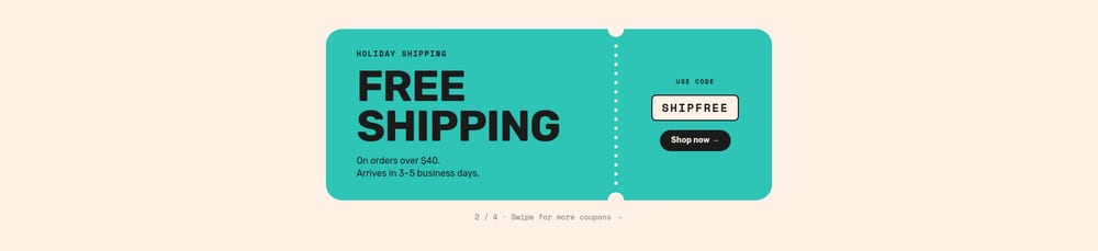Promo Code Reveal - slide 2