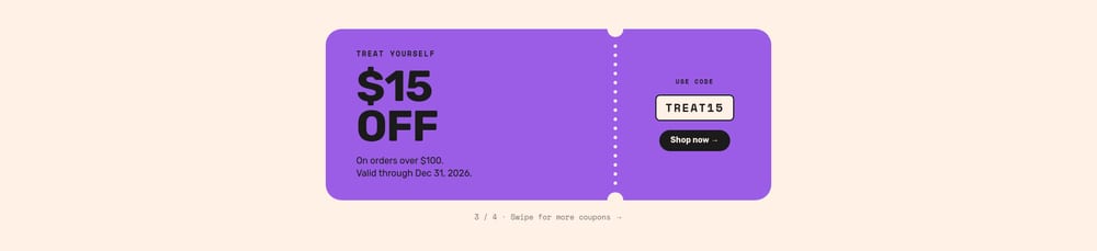 Promo Code Reveal - slide 3