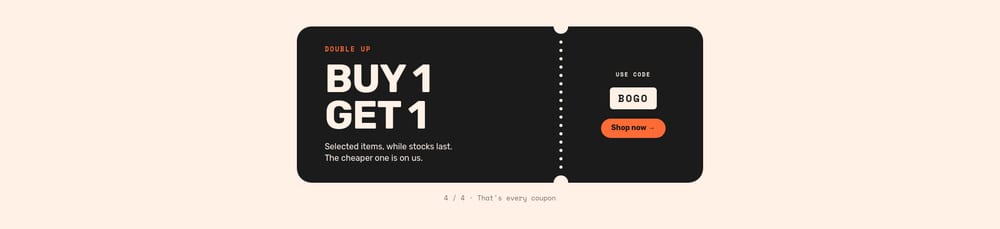 Promo Code Reveal - slide 4